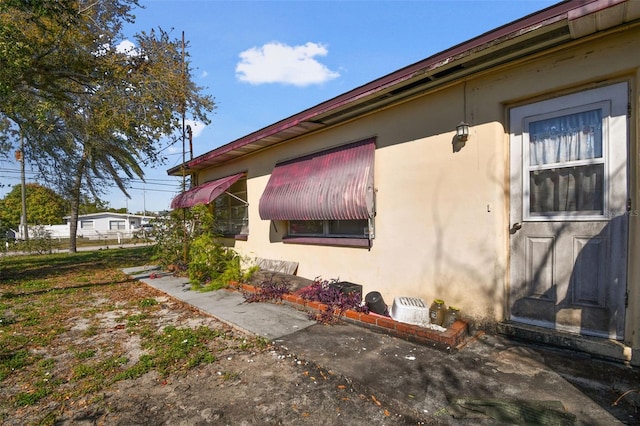 view of property exterior featuring stucco siding