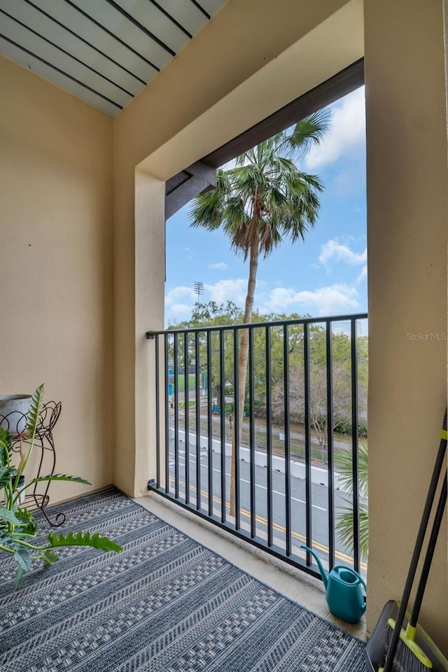 view of balcony