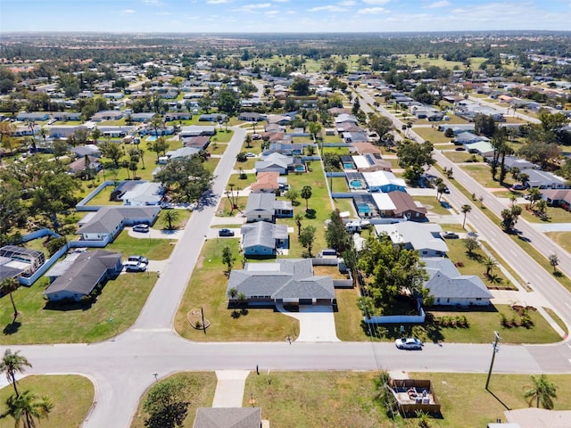 bird's eye view featuring a residential view