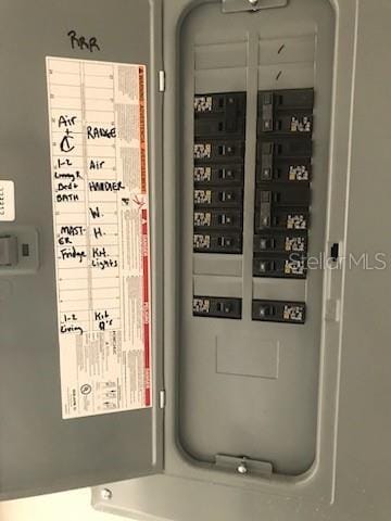 utility room with electric panel