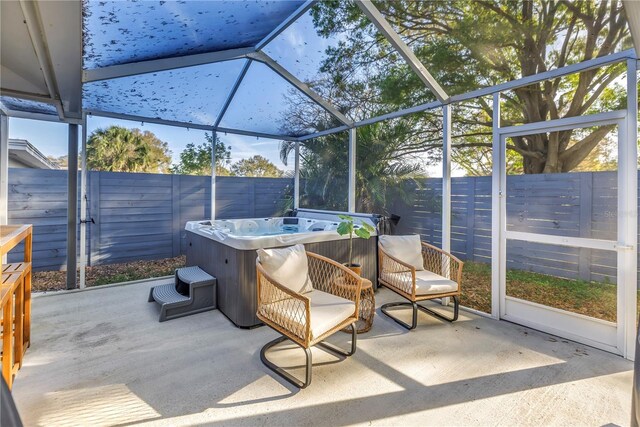 view of sunroom / solarium