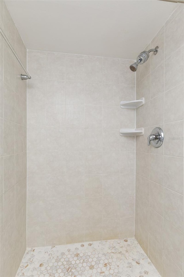 full bathroom with a tile shower