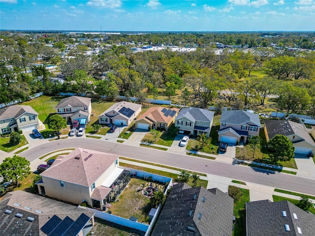 bird's eye view featuring a residential view