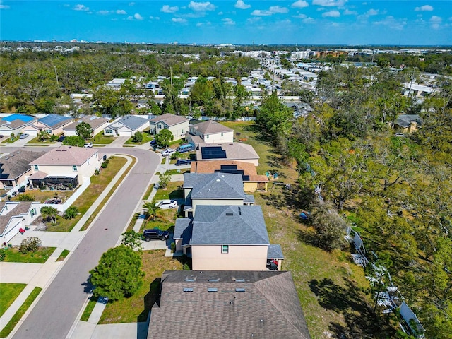 aerial view featuring a residential view