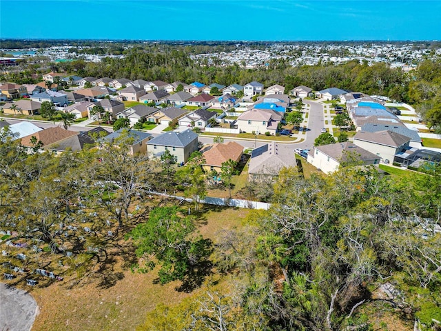 bird's eye view featuring a residential view