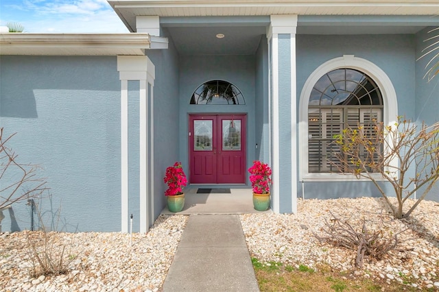 5140 Eclipse Ct, Spring Hill, FL 34607 - property entrance featuring stucco siding