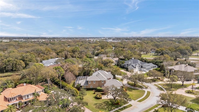 aerial view featuring a residential view