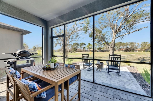 view of sunroom / solarium