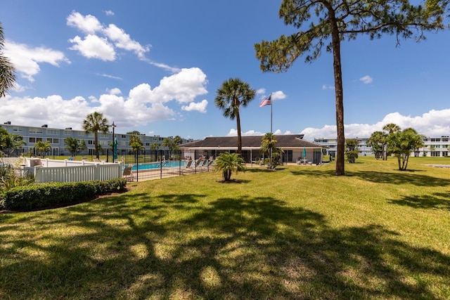 4715 Bay St NE Unit 323, Saint Petersburg, FL 33703 - view of yard featuring fence and a community pool