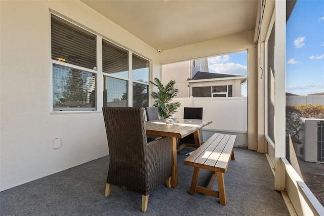 view of sunroom / solarium