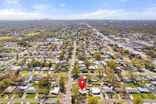 birds eye view of property featuring a residential view