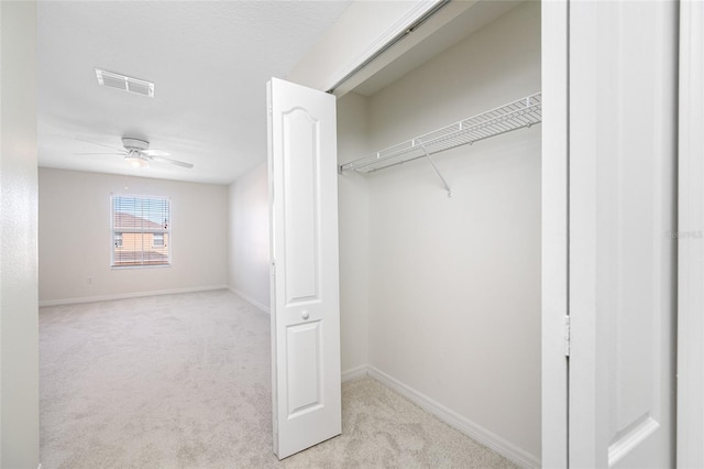 closet with visible vents