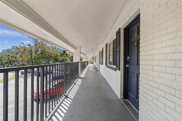 view of balcony