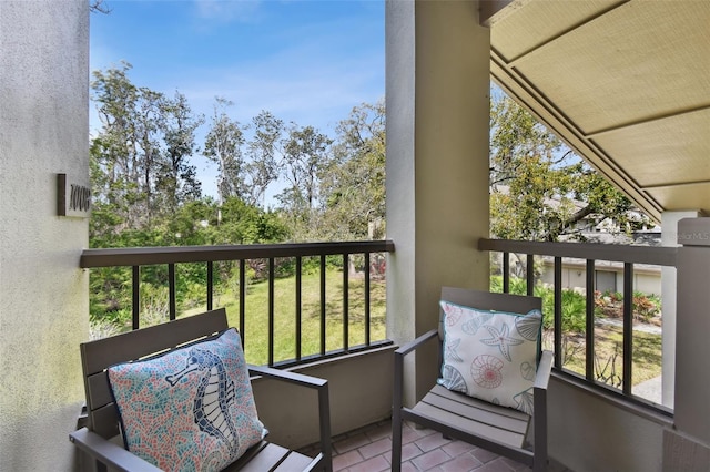 view of balcony