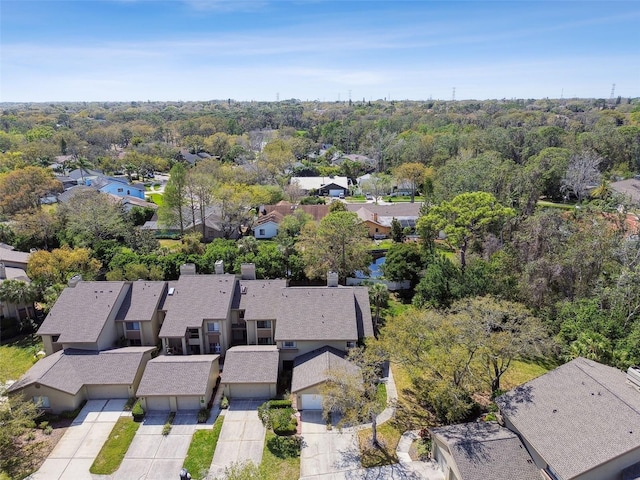 bird's eye view with a residential view