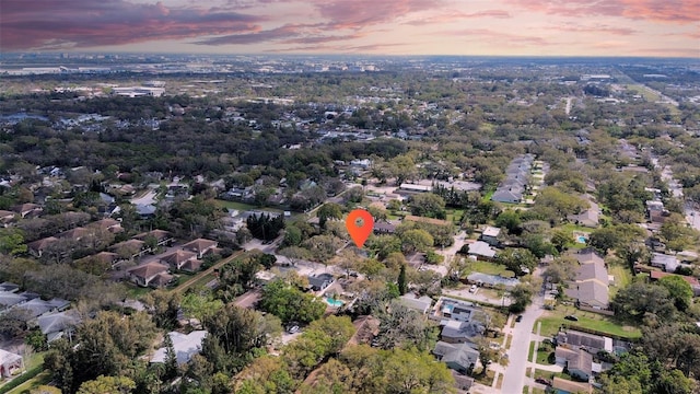 birds eye view of property featuring a residential view