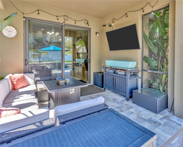view of patio / terrace with outdoor lounge area