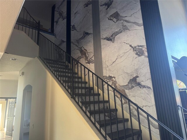 254 Chelsea Ave, Davenport, FL 33837 - stairs with a towering ceiling