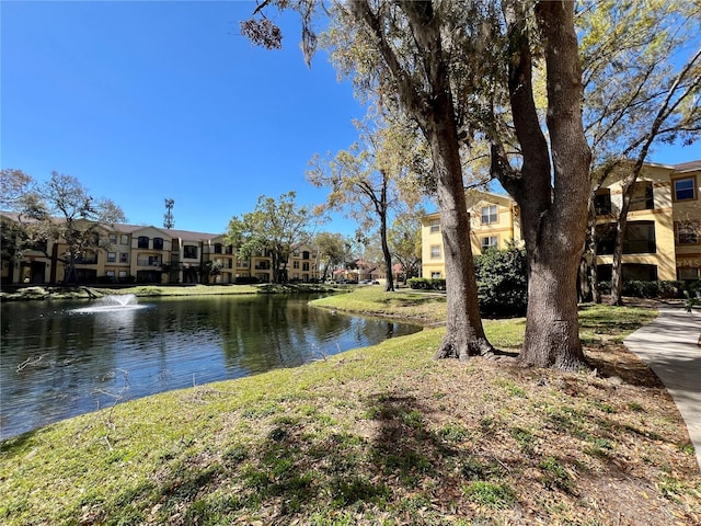 water view featuring a residential view