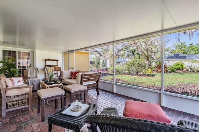 view of sunroom / solarium