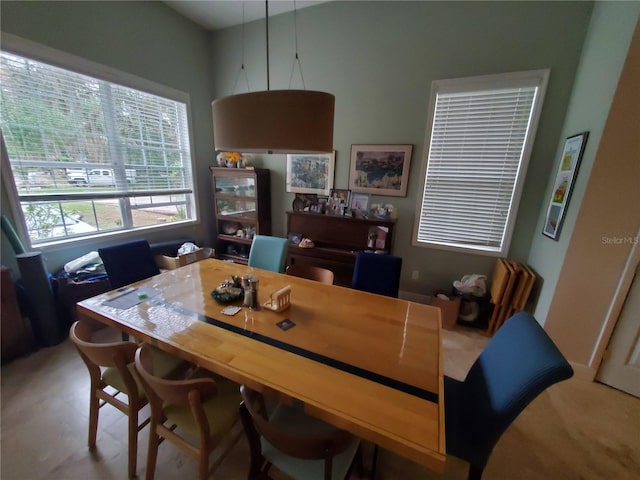 view of dining room