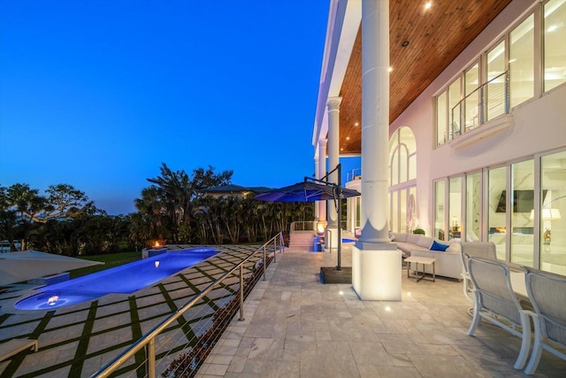 view of patio / terrace with outdoor lounge area