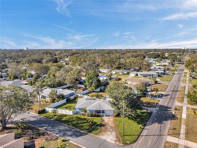 aerial view featuring a residential view