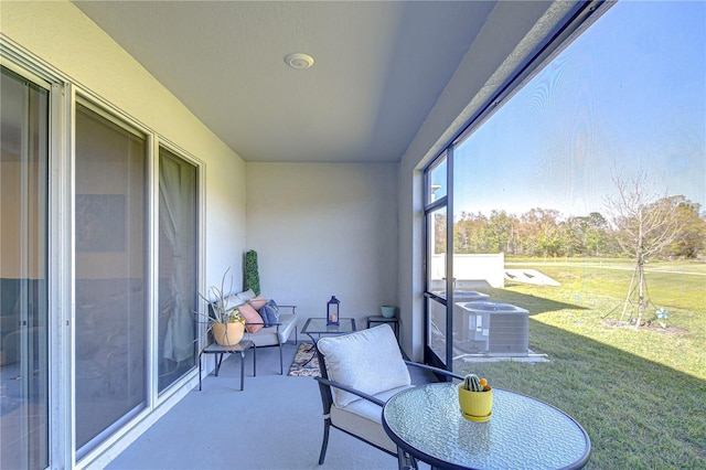 view of sunroom / solarium