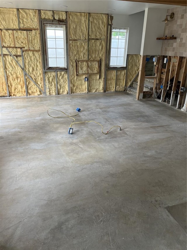 interior space with concrete flooring