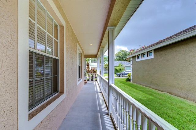 view of balcony