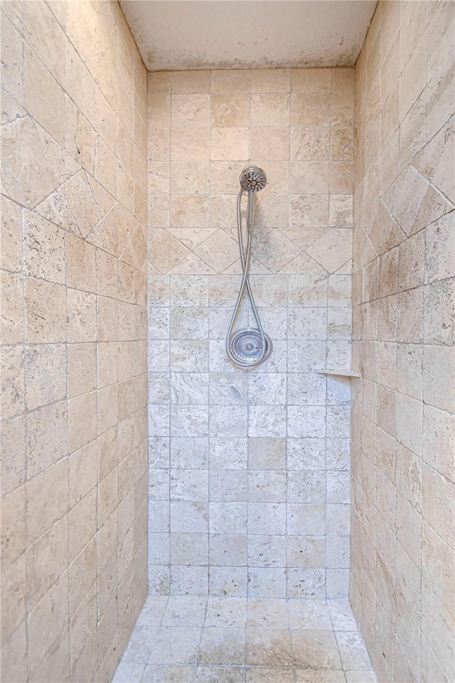 full bathroom with a tile shower