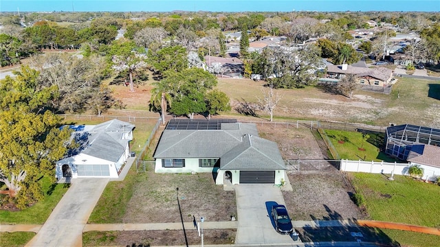 drone / aerial view featuring a residential view