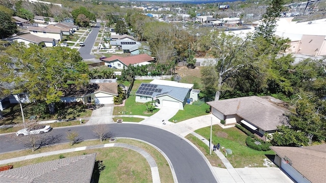 bird's eye view featuring a residential view