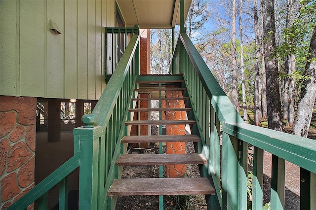 view of stairs