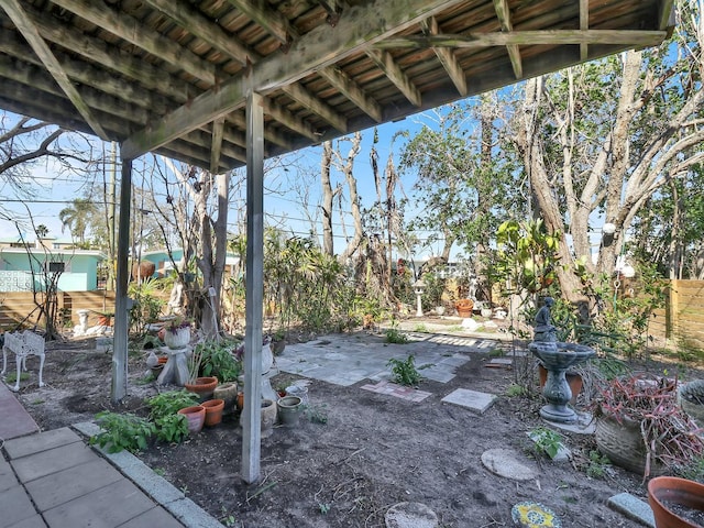 view of patio / terrace with fence