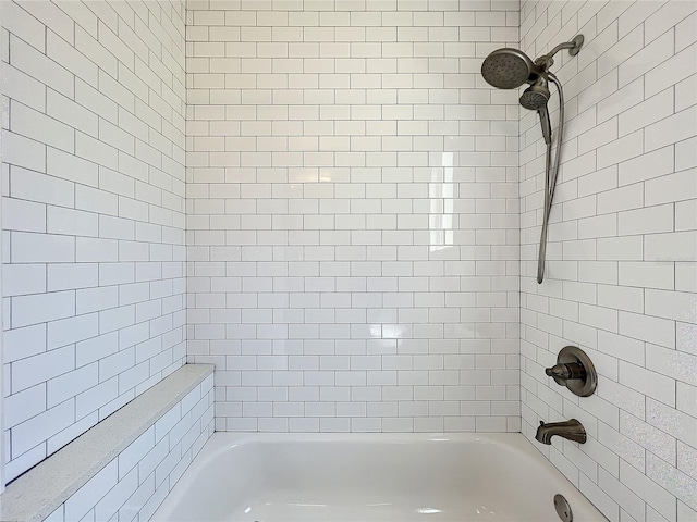 bathroom featuring shower / bath combination