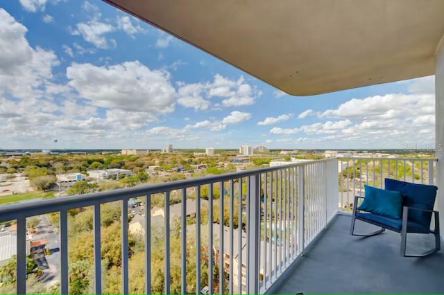 view of balcony