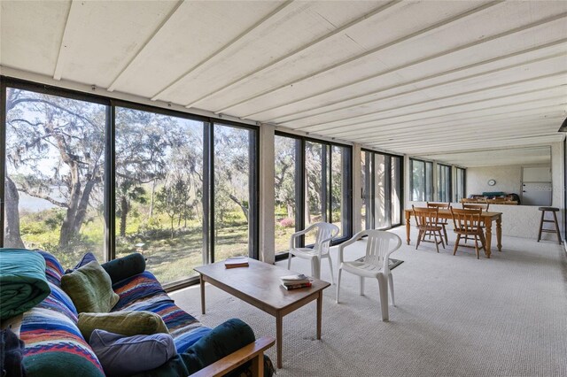 view of sunroom / solarium