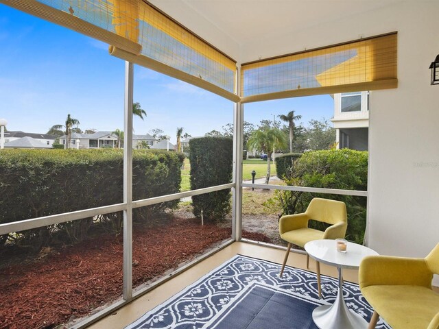 sunroom featuring a wealth of natural light