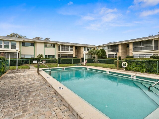 pool with fence