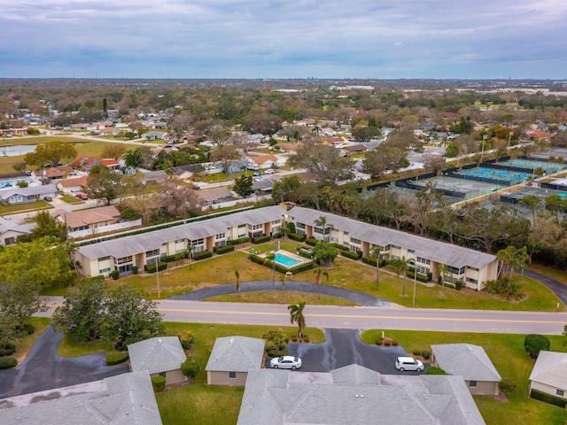 aerial view featuring a residential view