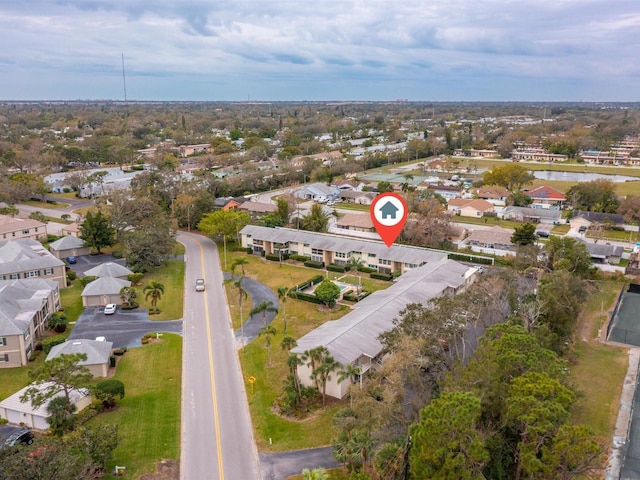 drone / aerial view featuring a residential view