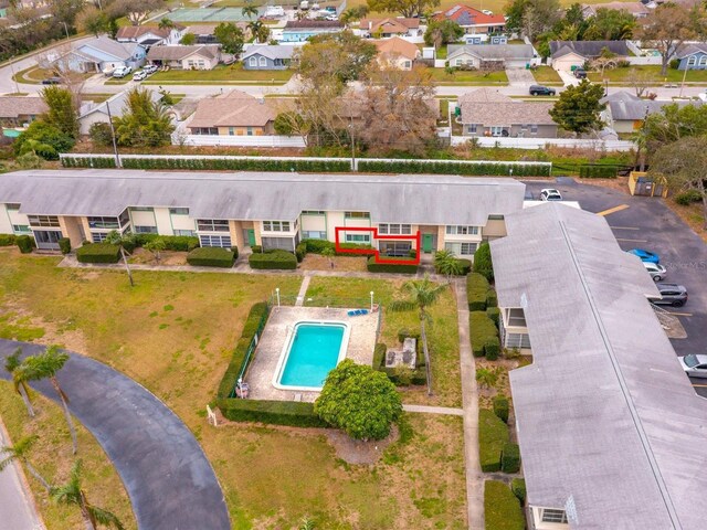 birds eye view of property featuring a residential view