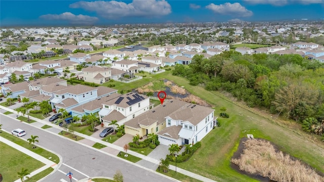 drone / aerial view featuring a residential view