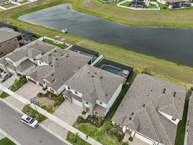 13176 Twin Bridges Dr, Riverview, FL 33579 - aerial overview of property's location featuring a nearby body of water and nearby suburban area