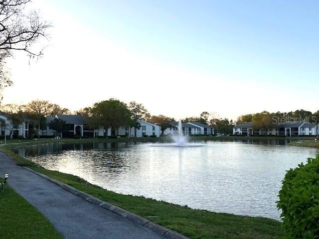 property view of water featuring a residential view