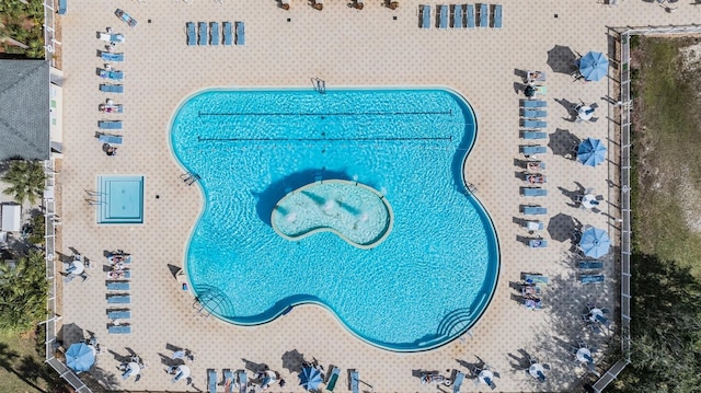 29312 Marker Loop, San Antonio, FL 33576 - drone / aerial view of a pool area