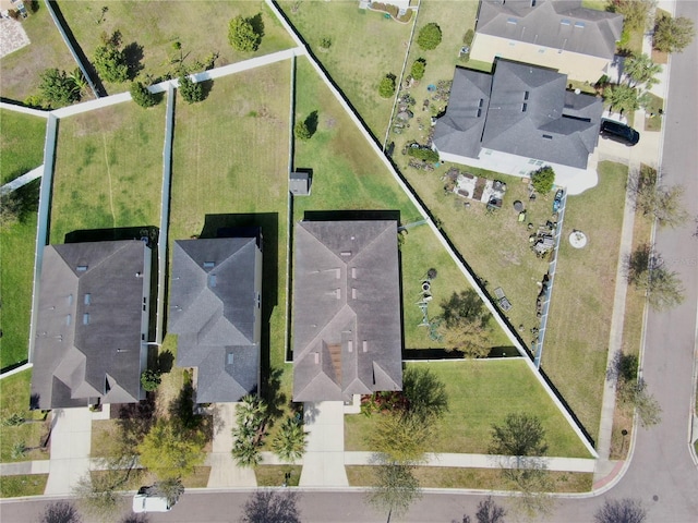 aerial view featuring a residential view