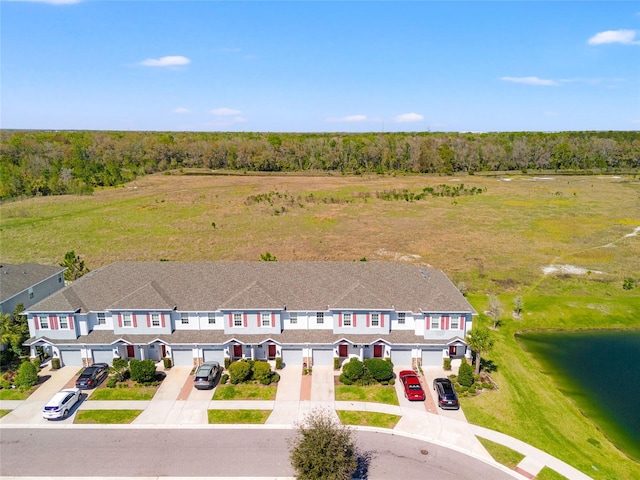 bird's eye view with a residential view