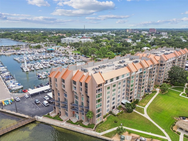 634 Edgewater Dr Unit 744, Dunedin, FL 34698 - bird's eye view of a marina and a nearby body of water